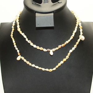 Natural Cowrie Shell Choker Necklace Tie-up Surfer Beach Conch Sea Hawaiian Boho